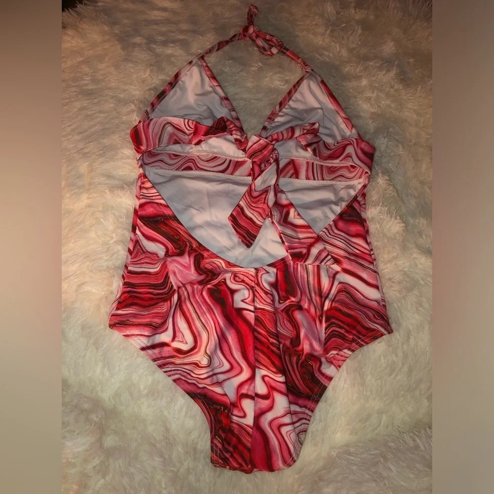 Stylish Dark Pink/ Pink One Piece